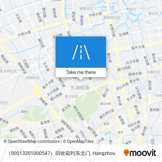 （00013201000547）回收箱到东北门 map