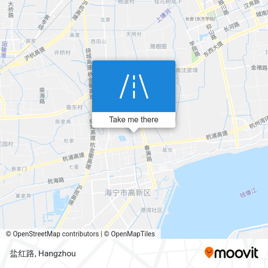 盐红路 map