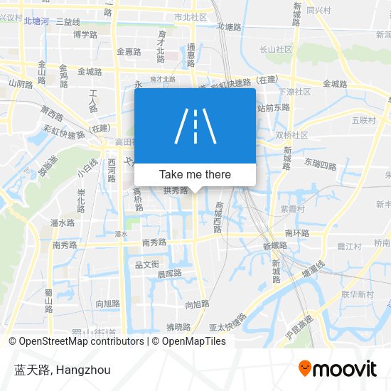 蓝天路 map