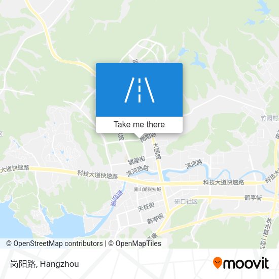 岗阳路 map