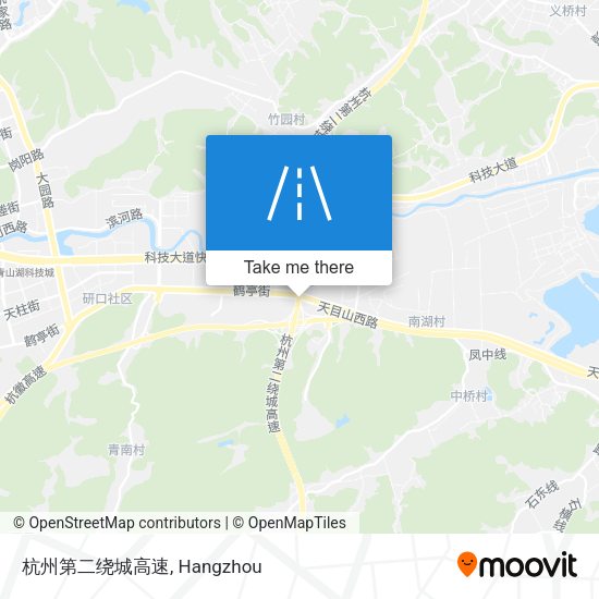 杭州第二绕城高速 map