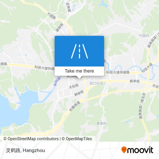 灵鹤路 map