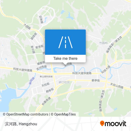 滨河路 map