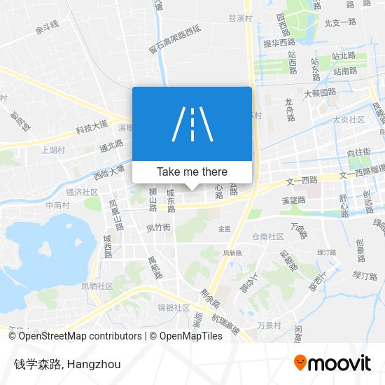 钱学森路 map