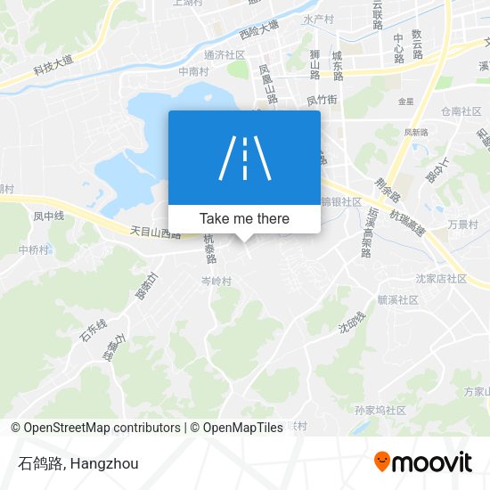 石鸽路 map