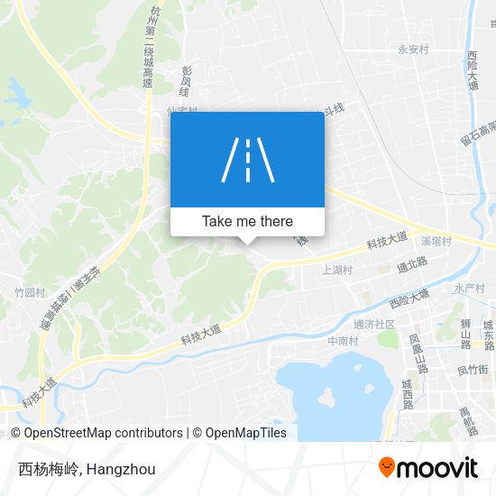 西杨梅岭 map