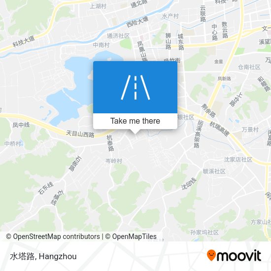 水塔路 map