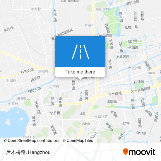 后木桥路 map