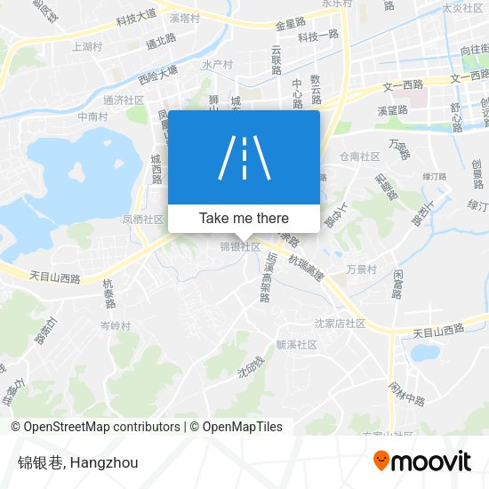 锦银巷 map