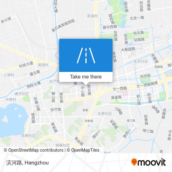 滨河路 map