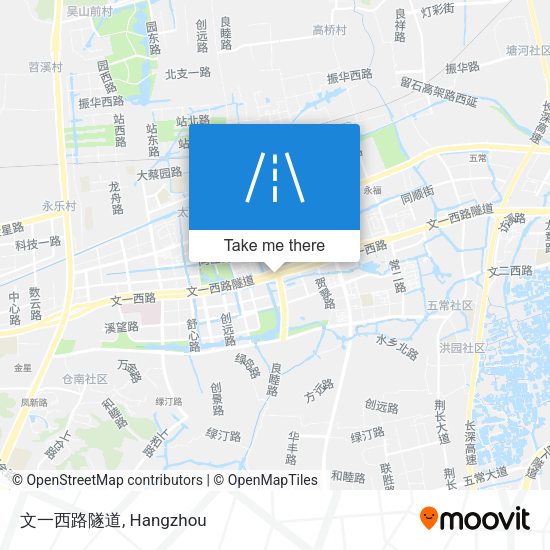文一西路隧道 map