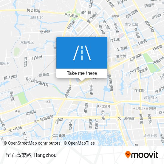 留石高架路 map