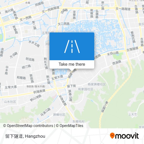 留下隧道 map