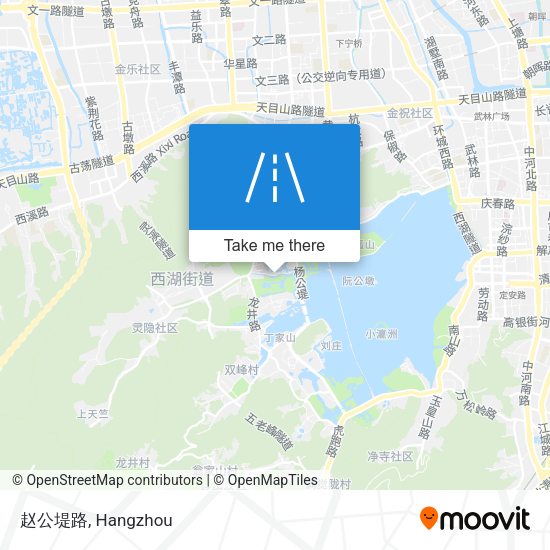 赵公堤路 map