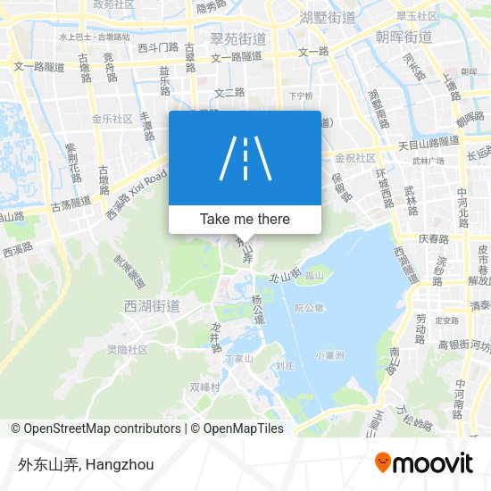 外东山弄 map