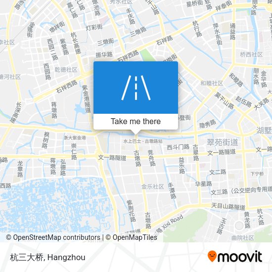杭三大桥 map