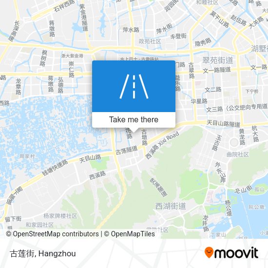 古莲街 map