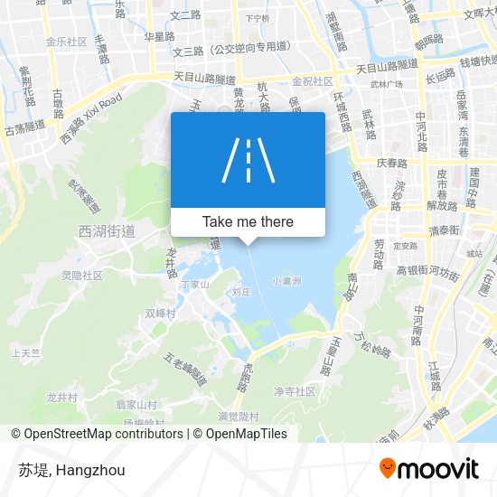 苏堤 map