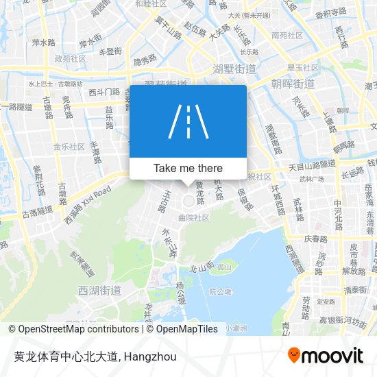 黄龙体育中心北大道 map
