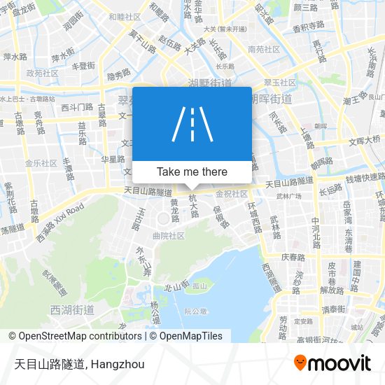 天目山路隧道 map