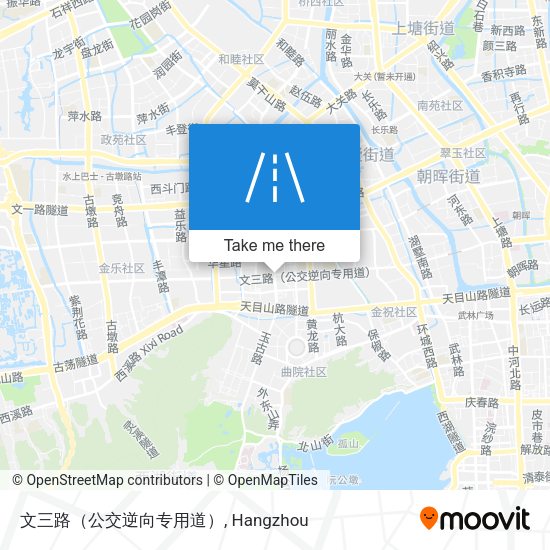文三路（公交逆向专用道） map
