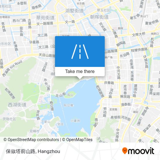 保俶塔前山路 map