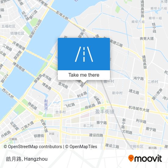 皓月路 map