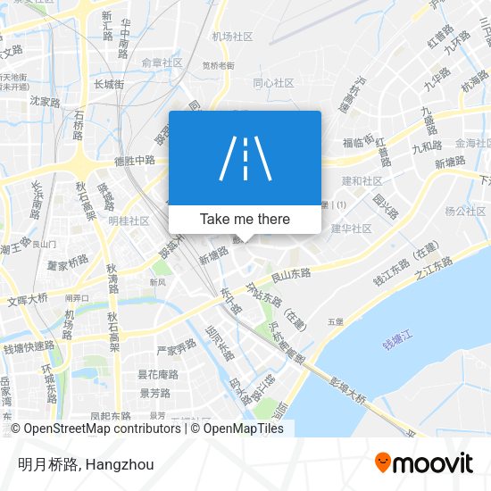 明月桥路 map