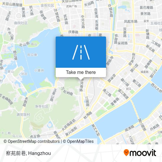 察苑前巷 map