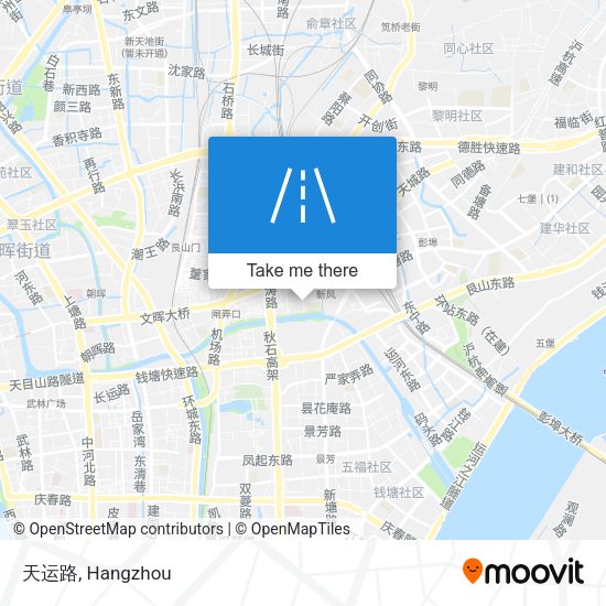 天运路 map