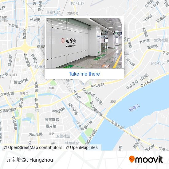 元宝塘路 map