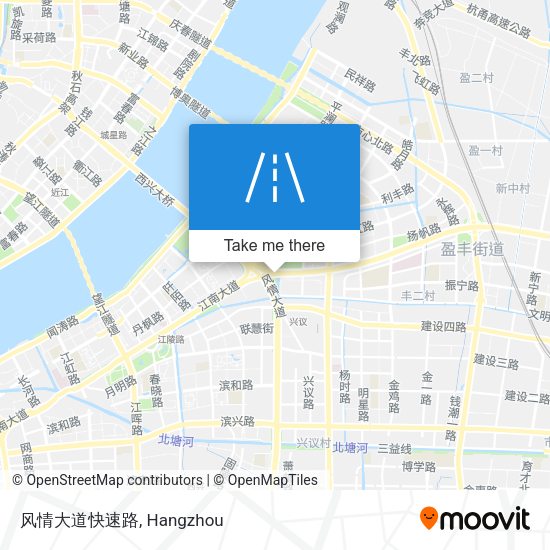 风情大道快速路 map