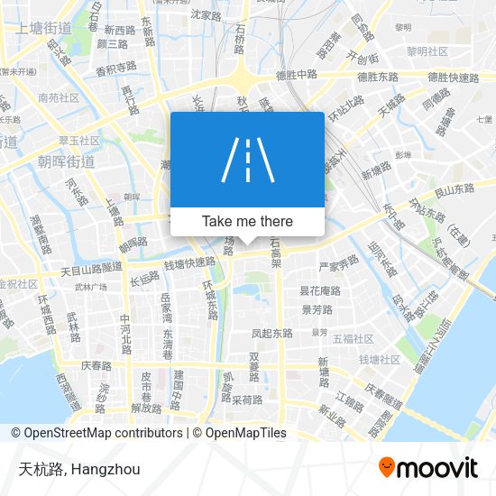 天杭路 map