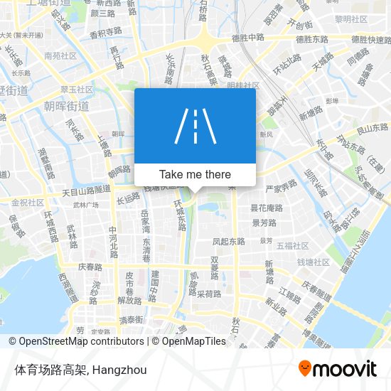 体育场路高架 map