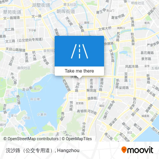 浣沙路（公交专用道） map
