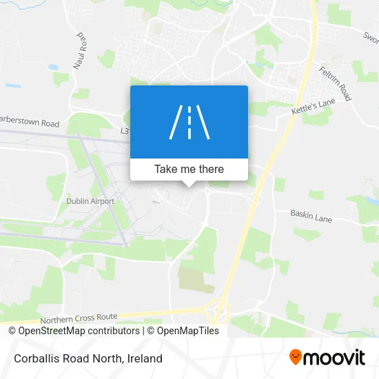 Corballis Road North map