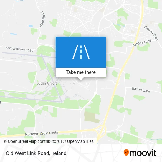 Old West Link Road map