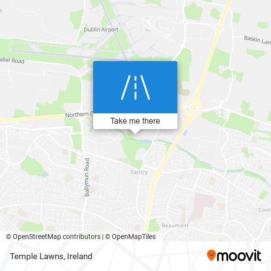 Temple Lawns map