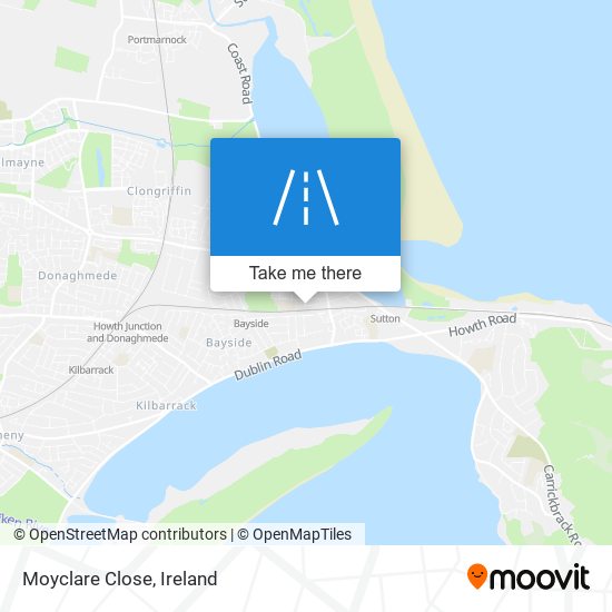 Moyclare Close map