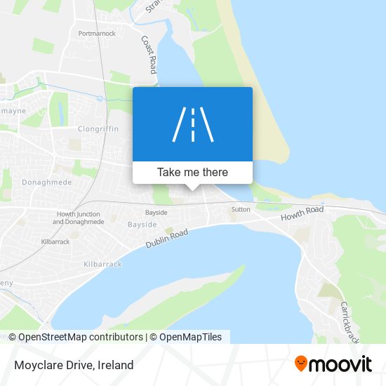 Moyclare Drive map