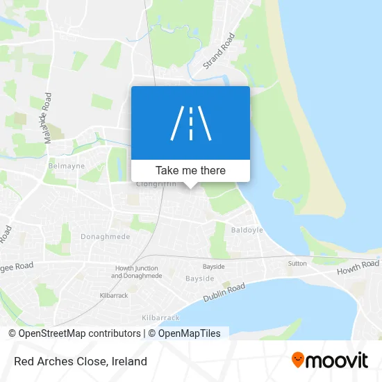 Red Arches Close map