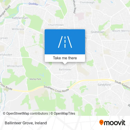 Ballinteer Grove map