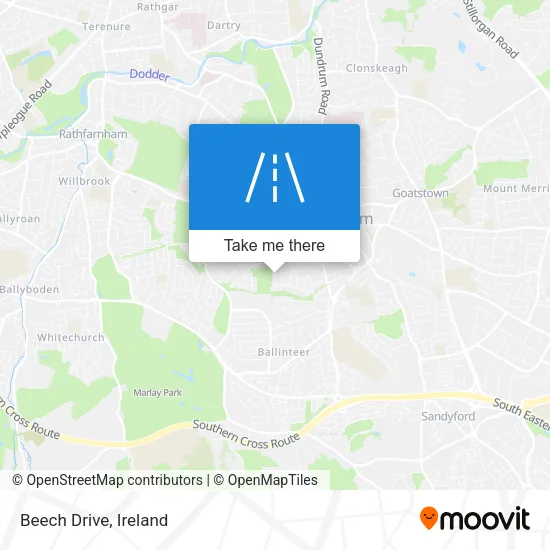 Beech Drive map