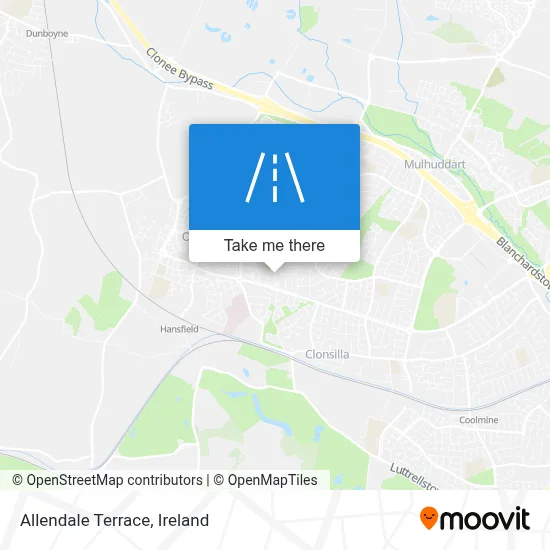Allendale Terrace map