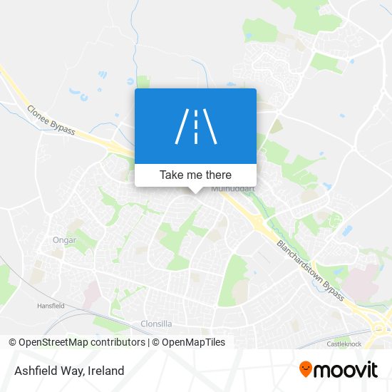 Ashfield Way map