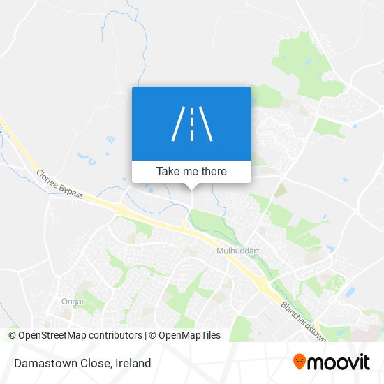 Damastown Close map