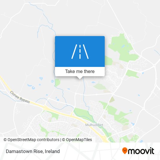 Damastown Rise map