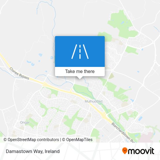 Damastown Way map