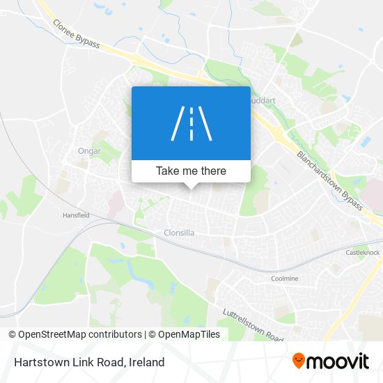 Hartstown Link Road map