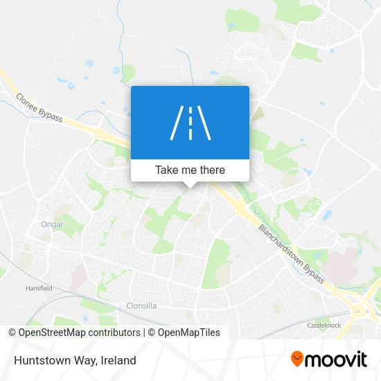 Huntstown Way map
